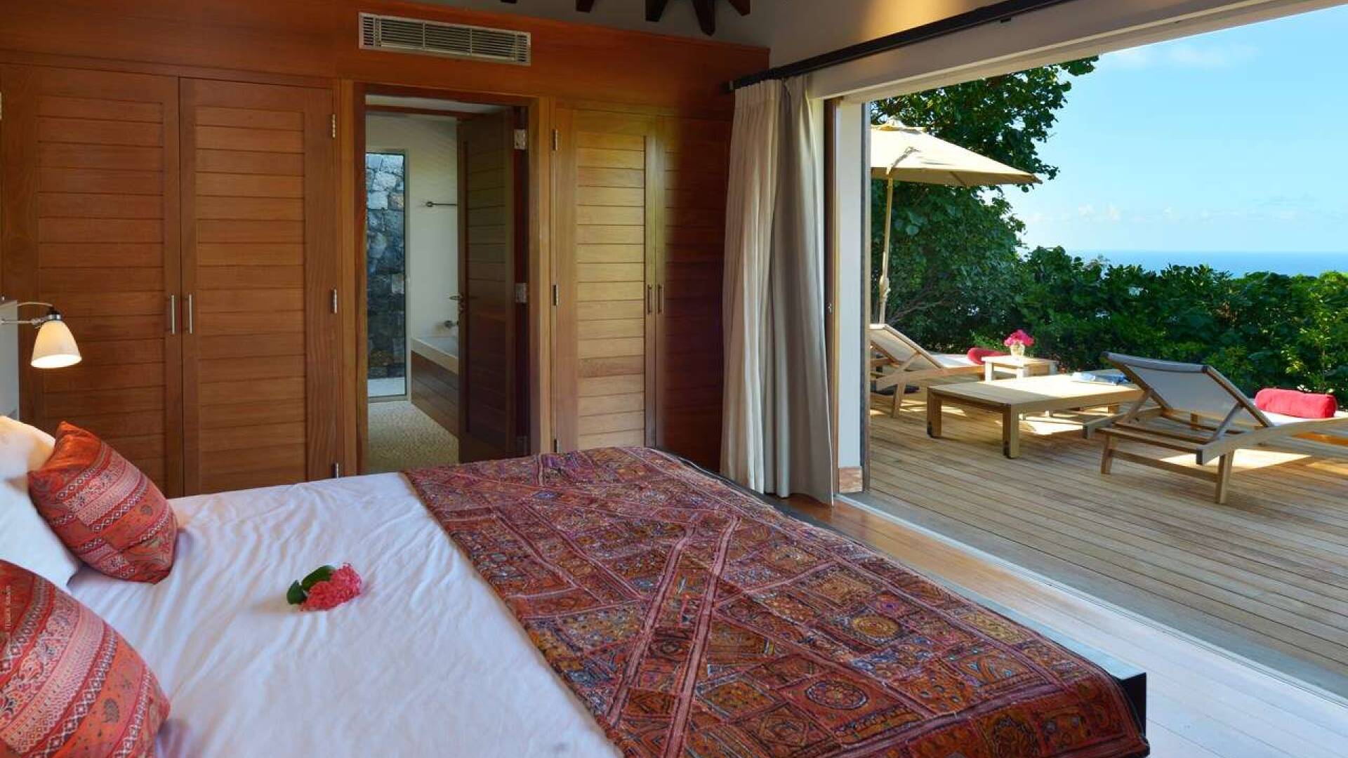 Bedroom at WV MJP, Flamands, St. Barthelemy