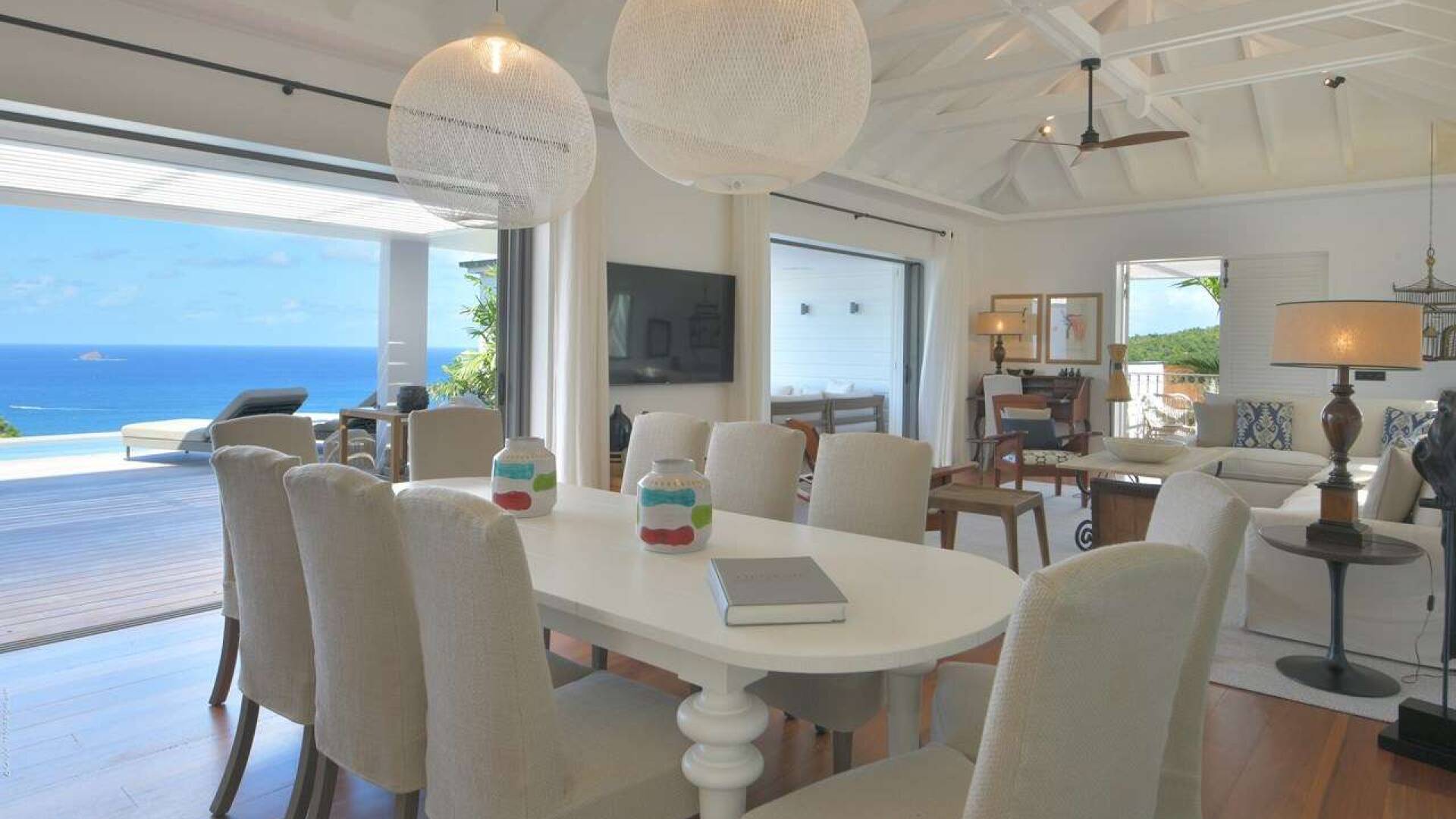Dining Room at WV RMN, Flamands, St. Barthelemy