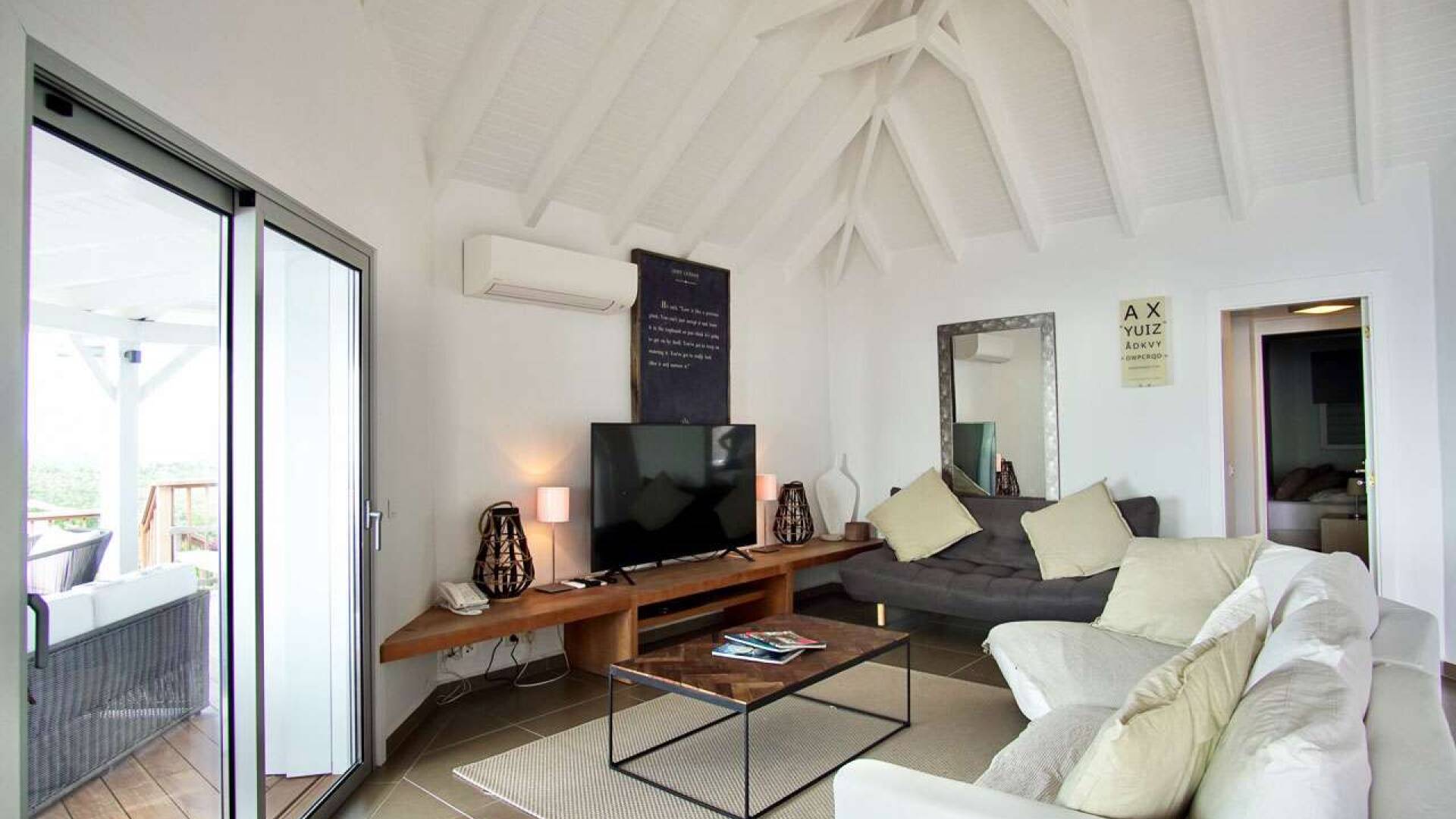 Living Room at WV ETB, Lurin, St. Barthelemy