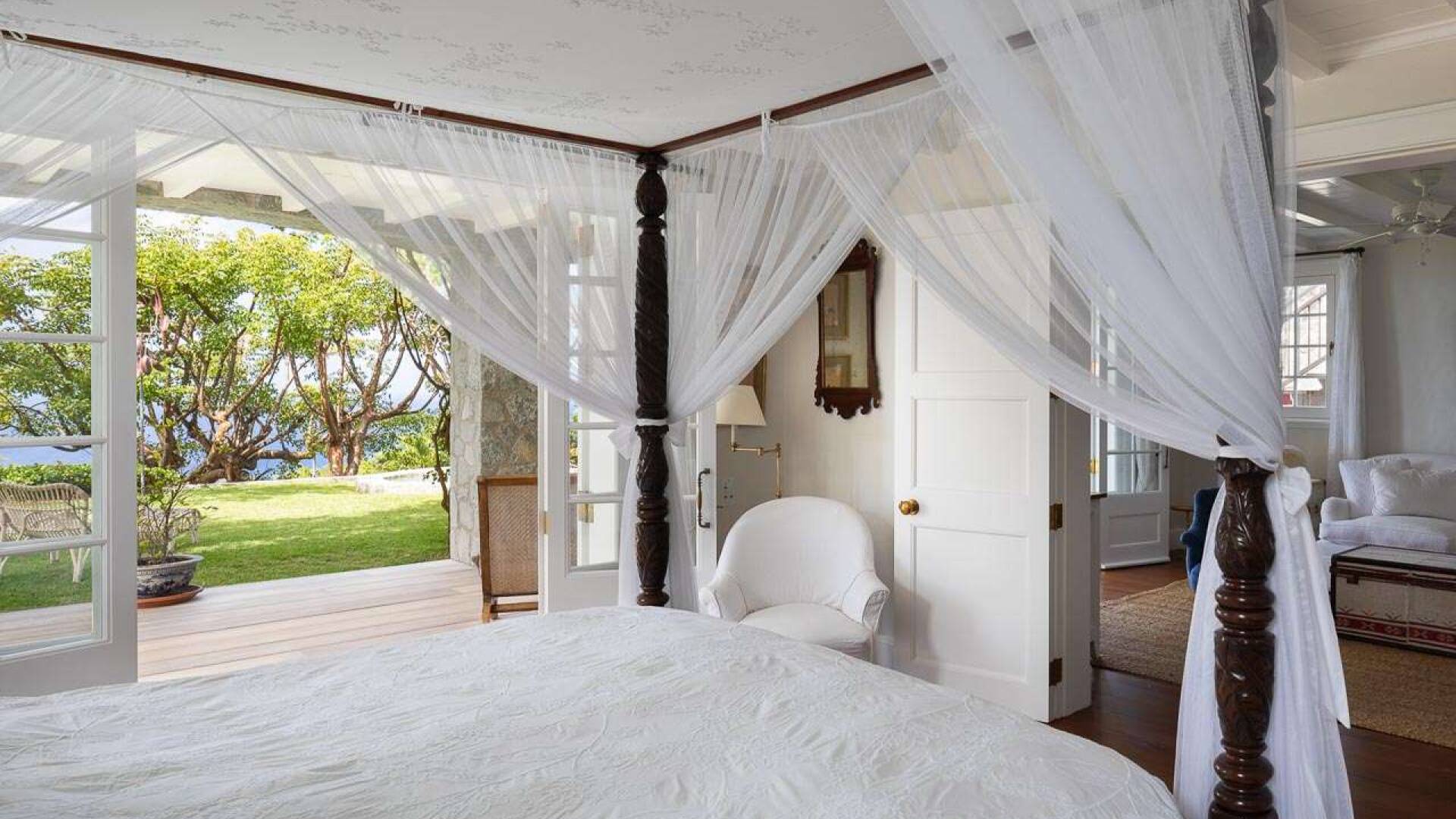 Bedroom at WV PBO, Colombier, St. Barthelemy