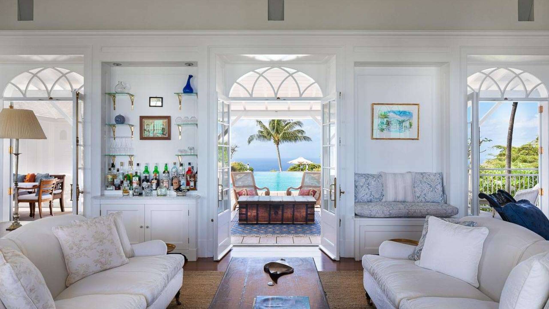 Living Room at WV PBO, Colombier, St. Barthelemy