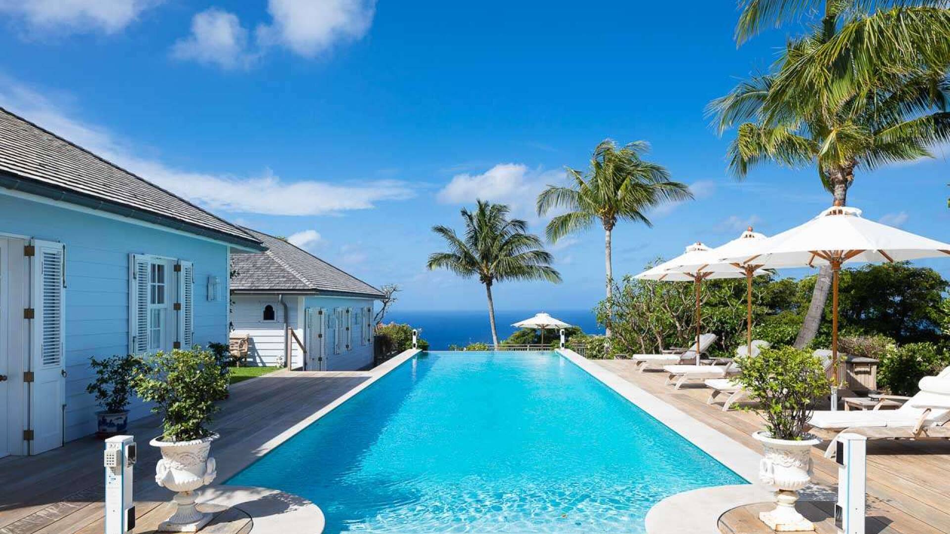 Villa Pool at WV PBO, Colombier, St. Barthelemy