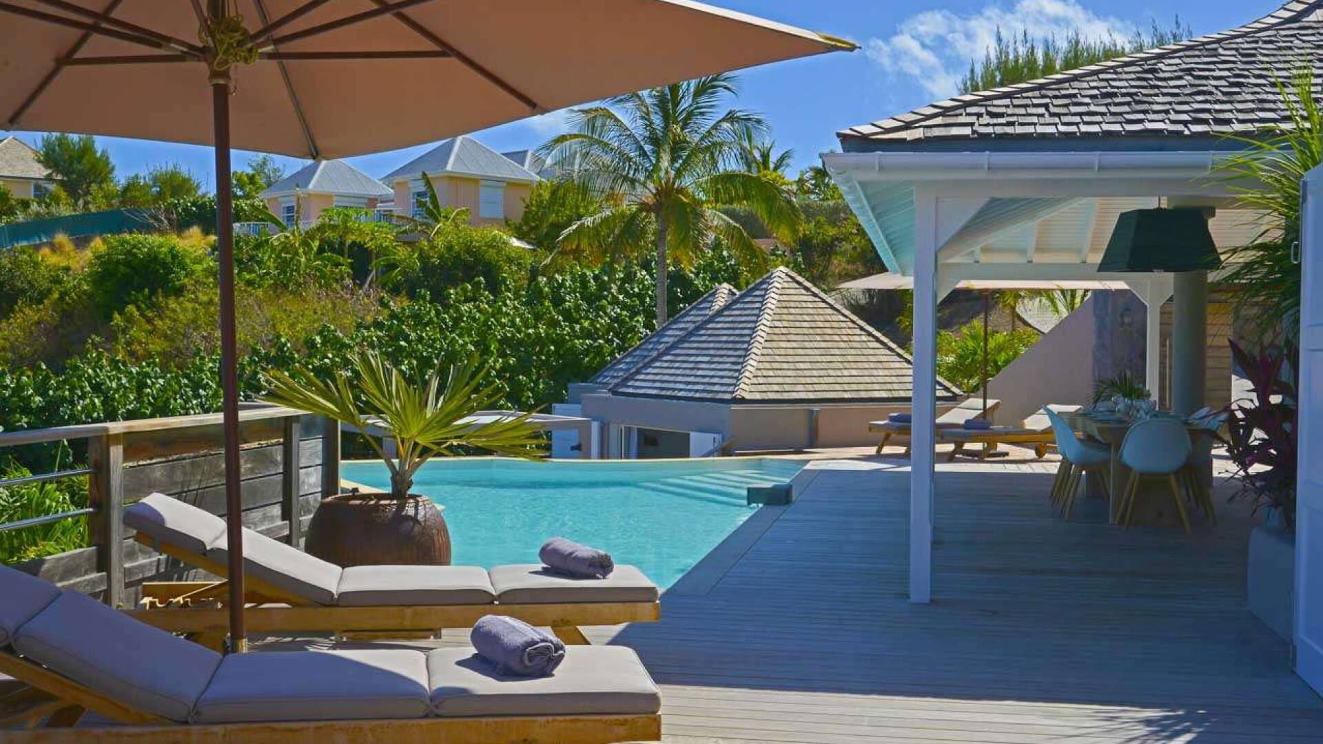 Deck at WV LAR, Petit Cul de Sac, St. Barthelemy