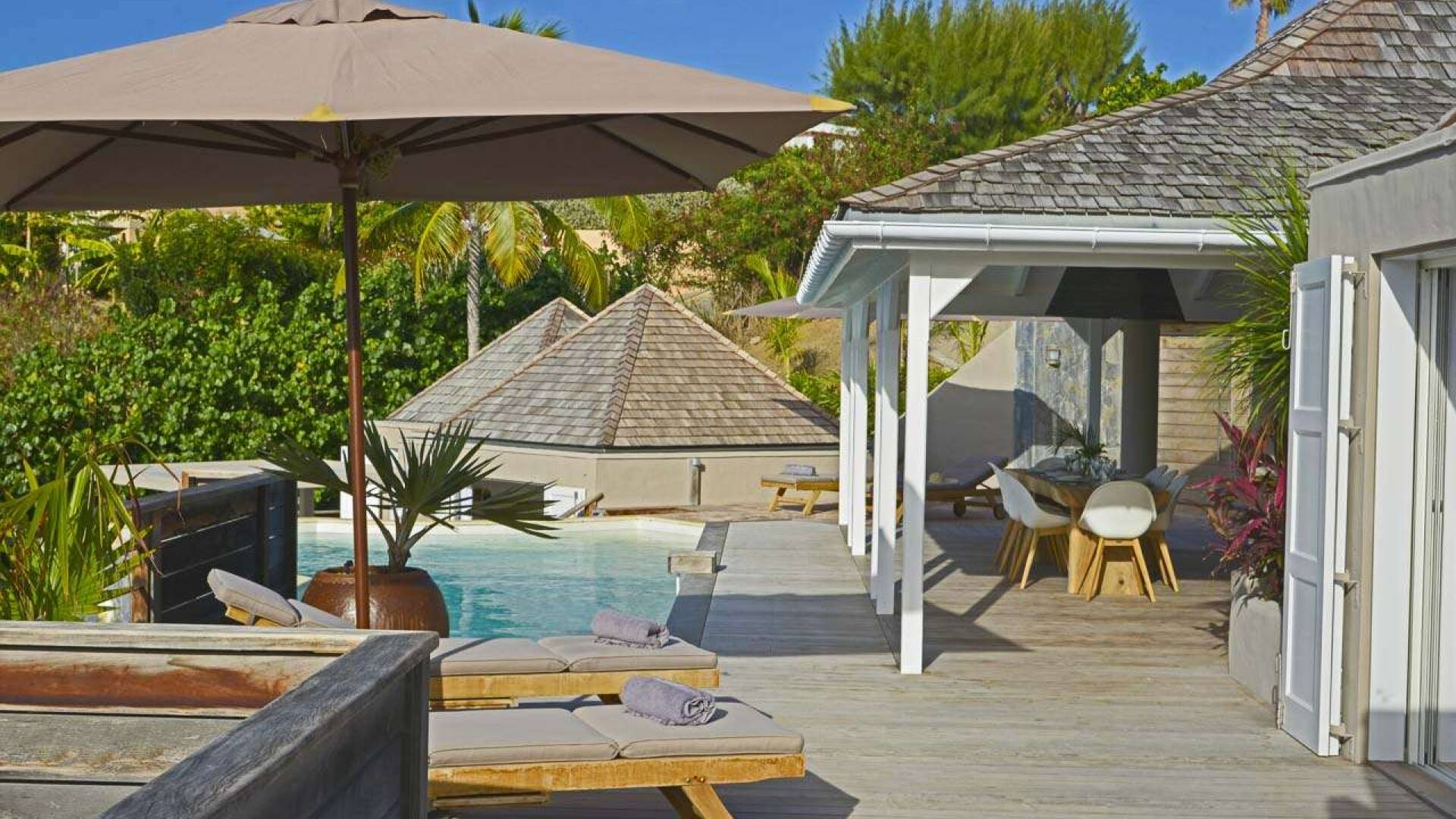 Deck at WV LAR, Petit Cul de Sac, St. Barthelemy