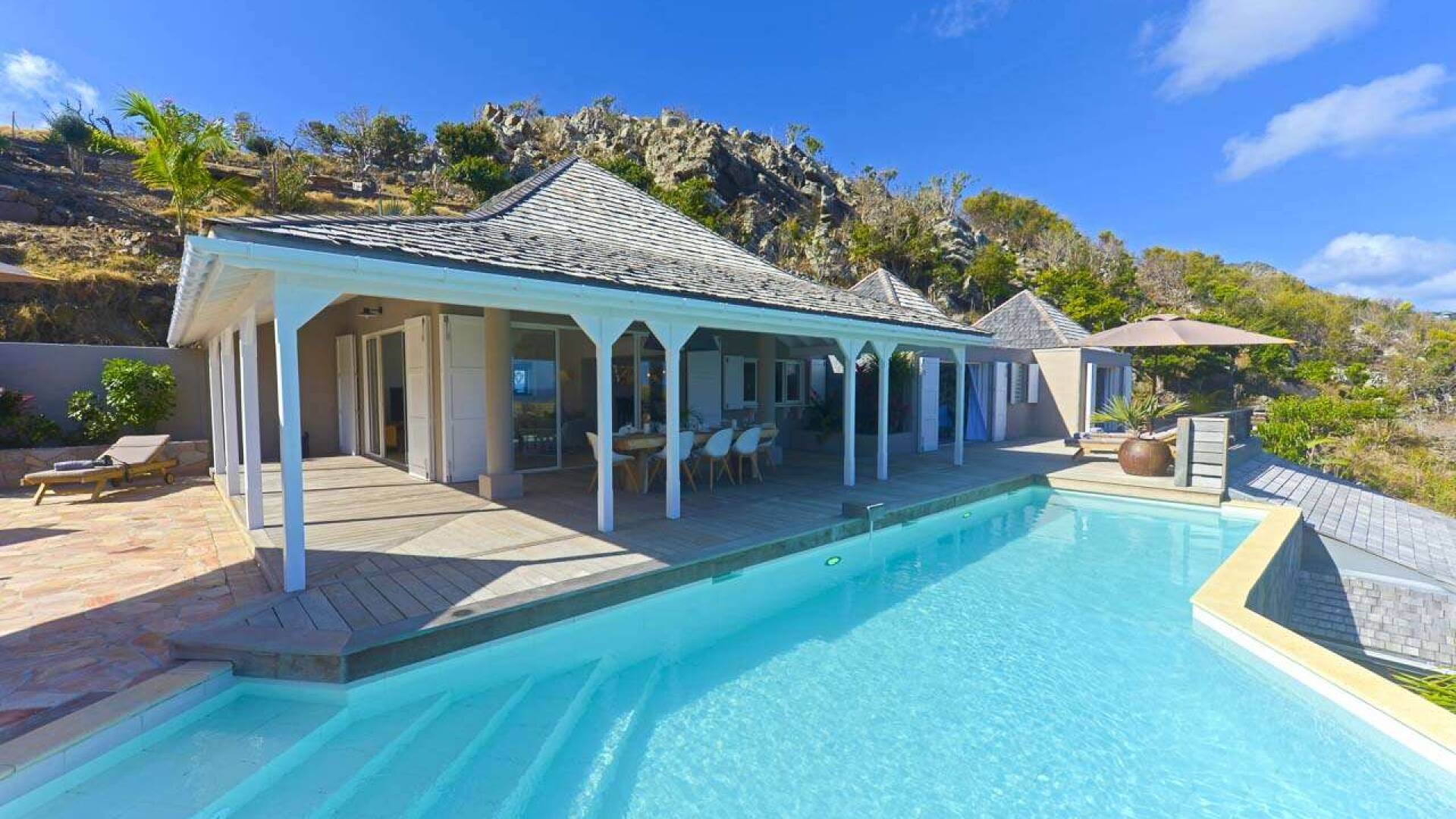 Villa Pool at WV LAR, Petit Cul de Sac, St. Barthelemy