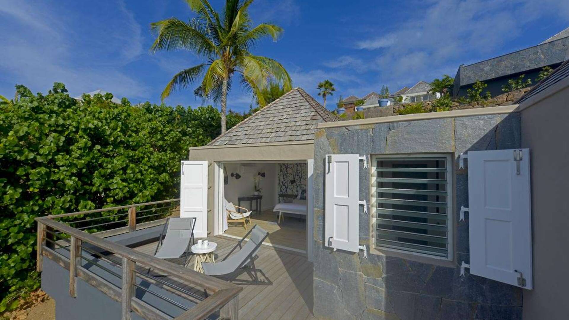 Deck at WV LAR, Petit Cul de Sac, St. Barthelemy