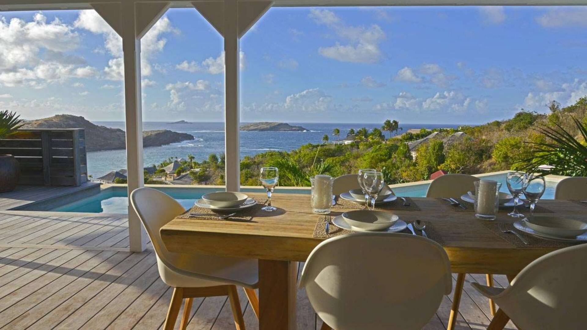 Dining Room at WV LAR, Petit Cul de Sac, St. Barthelemy