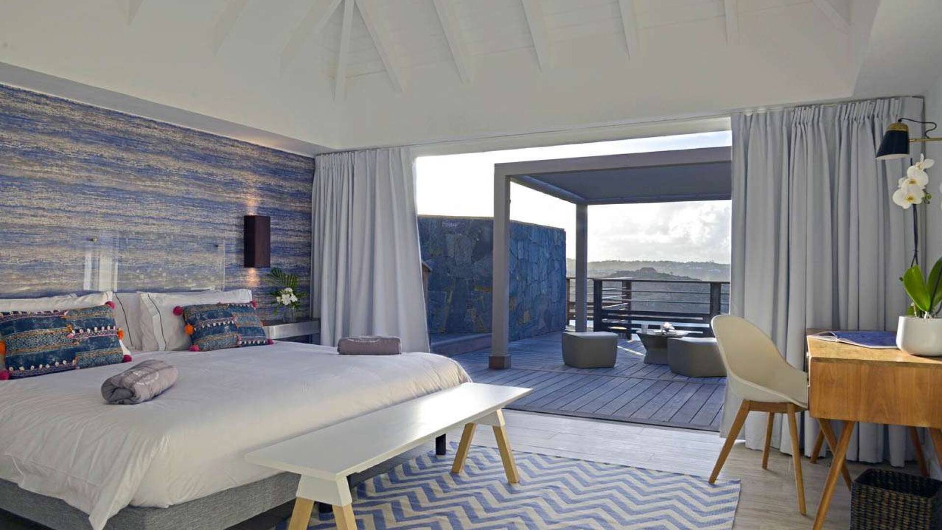 Bedroom at WV LAR, Petit Cul de Sac, St. Barthelemy