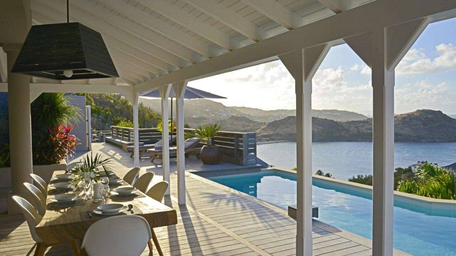 Terrace at WV LAR, Petit Cul de Sac, St. Barthelemy