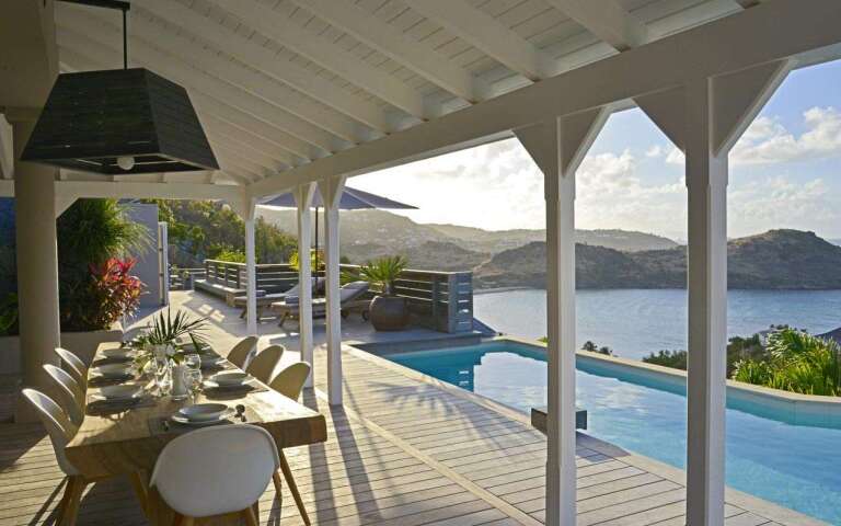 Terrace at WV LAR, Petit Cul de Sac, St. Barthelemy