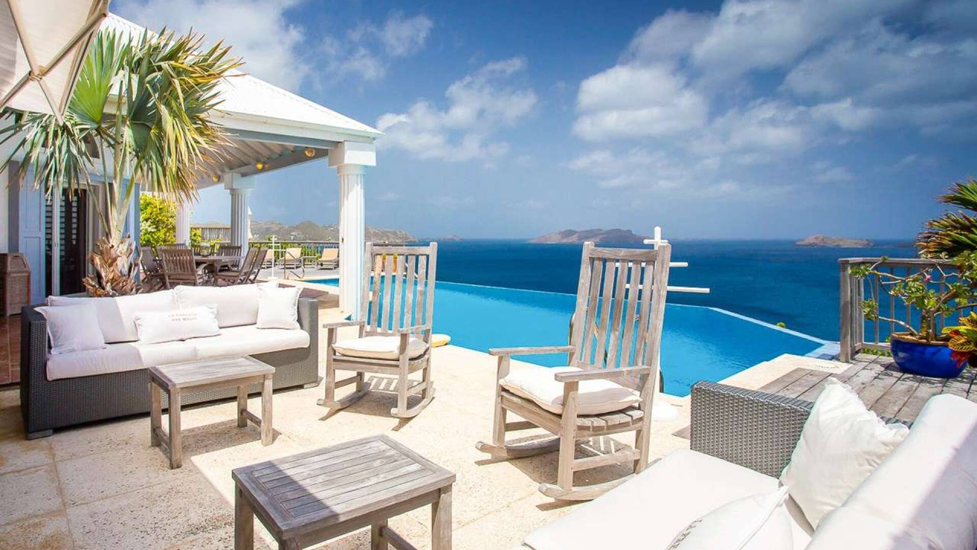 Patio at WV FRE, Pointe Milou, St. Barthelemy