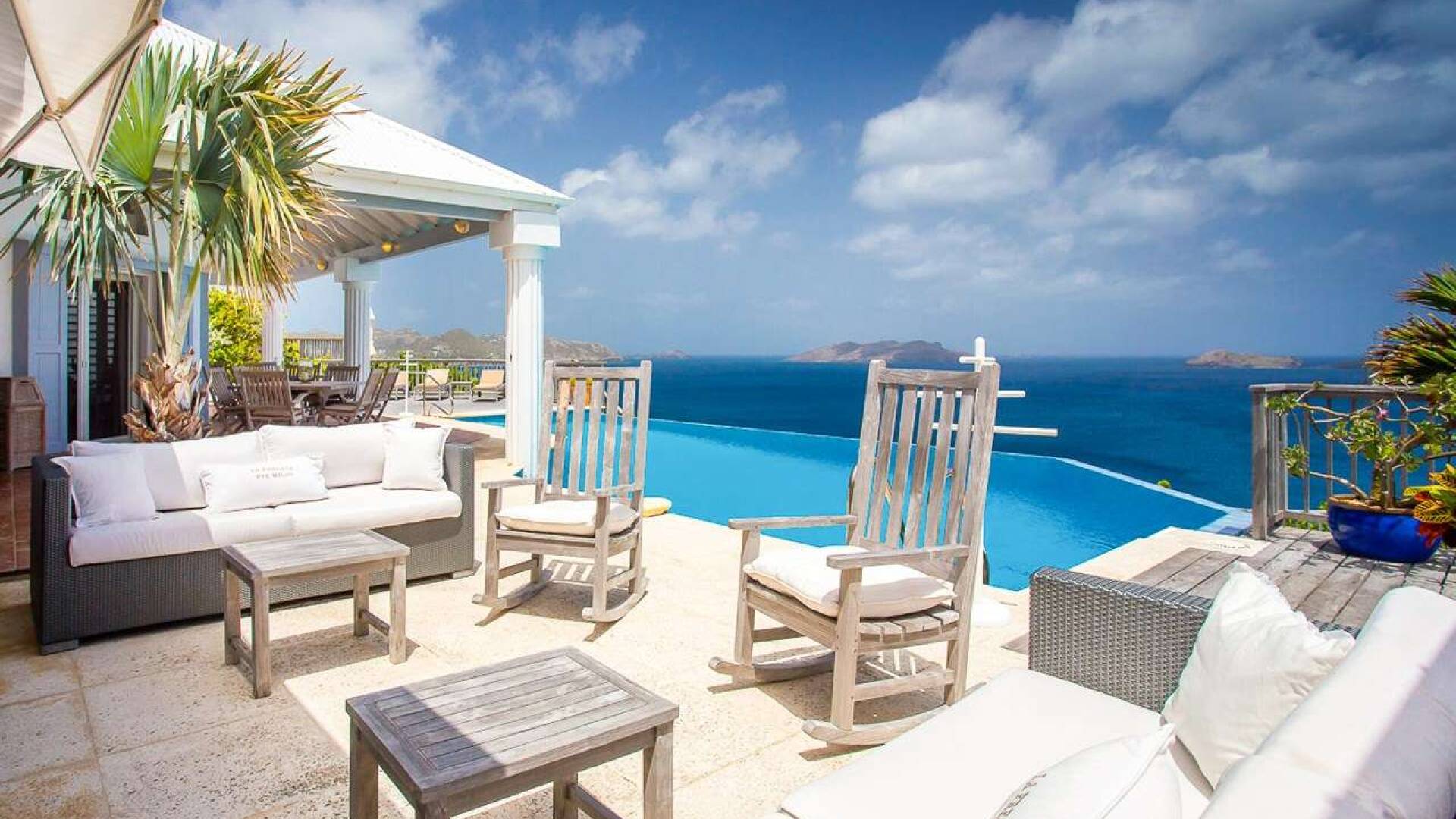 Patio at WV FRE, Pointe Milou, St. Barthelemy