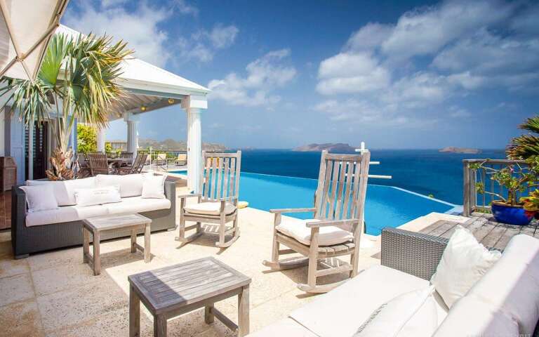 Patio at WV FRE, Pointe Milou, St. Barthelemy