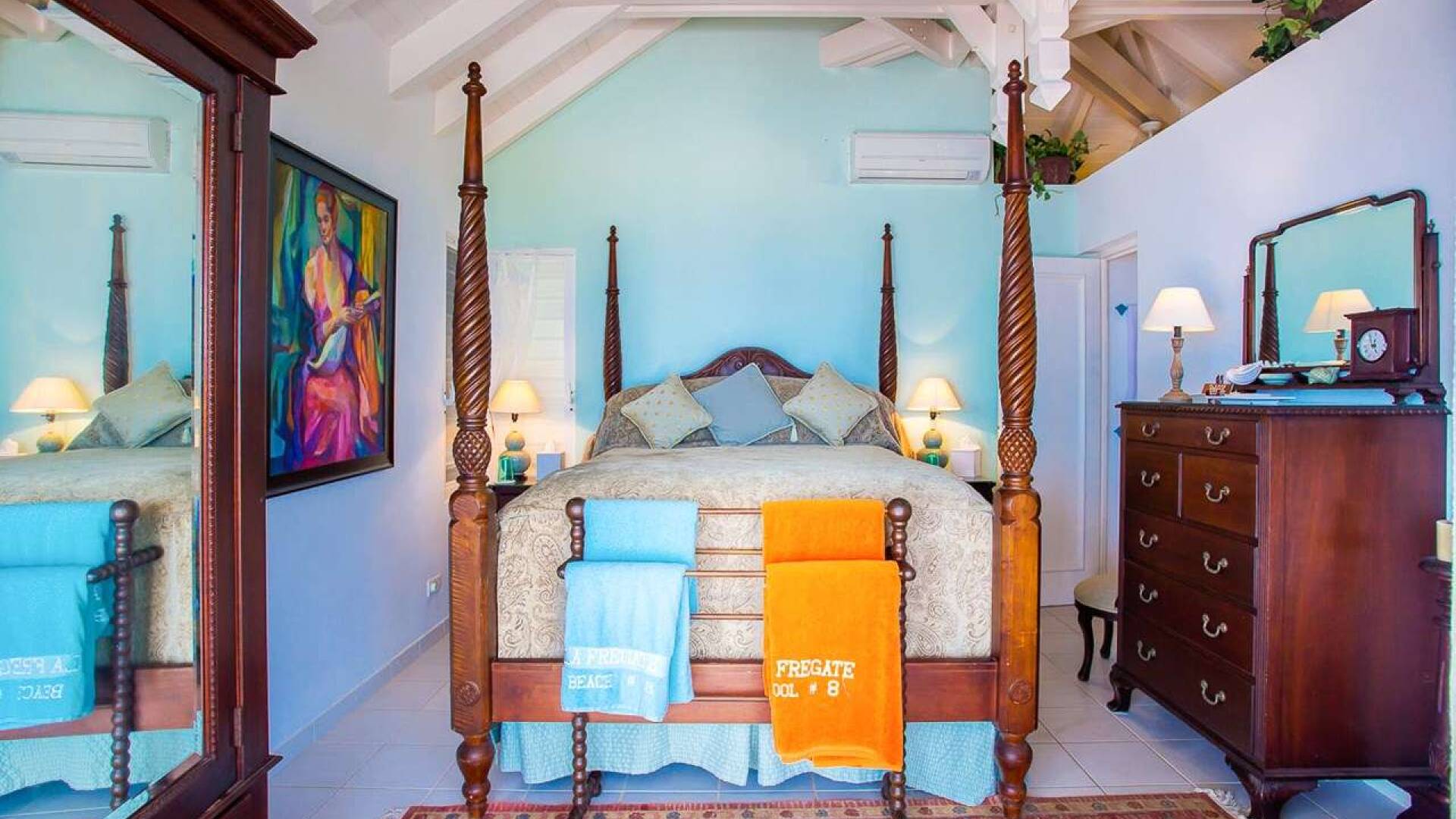 Bedroom at WV FRE, Pointe Milou, St. Barthelemy