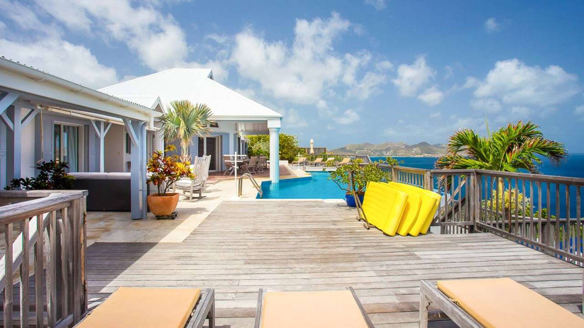 Deck at WV FRE, Pointe Milou, St. Barthelemy