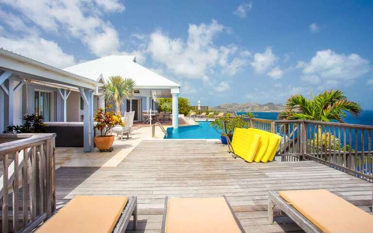 Deck at WV FRE, Pointe Milou, St. Barthelemy