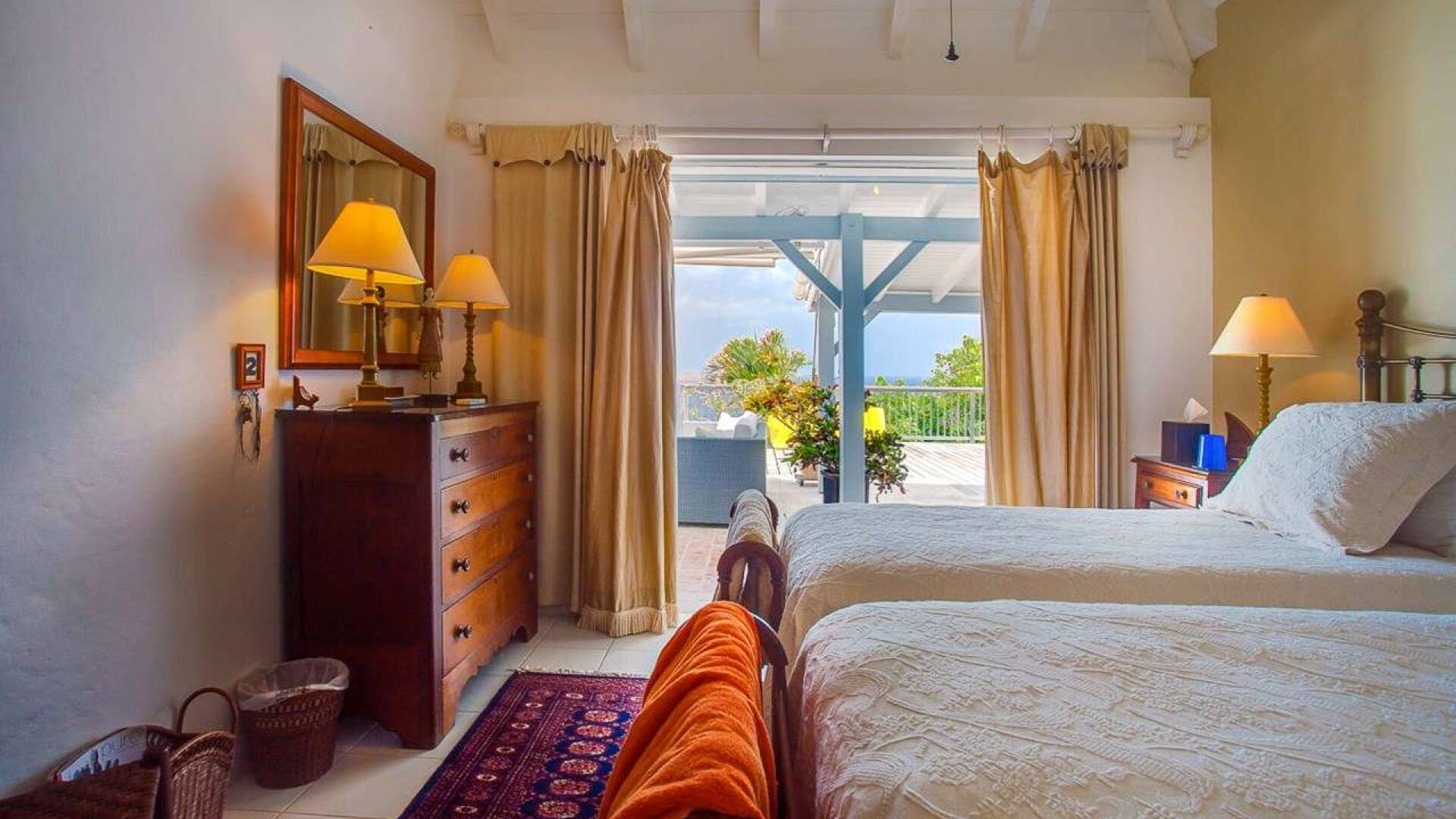 Bedroom at WV FRE, Pointe Milou, St. Barthelemy
