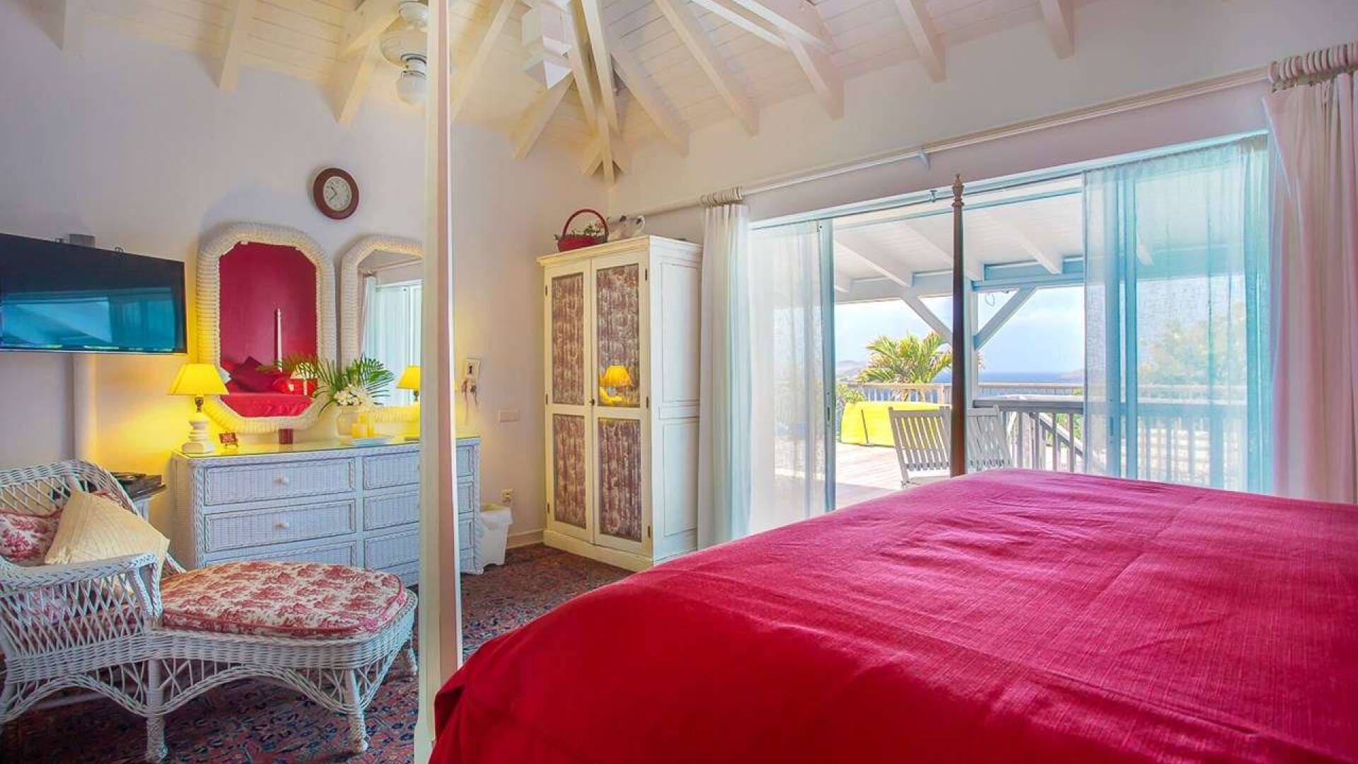 Bedroom at WV FRE, Pointe Milou, St. Barthelemy