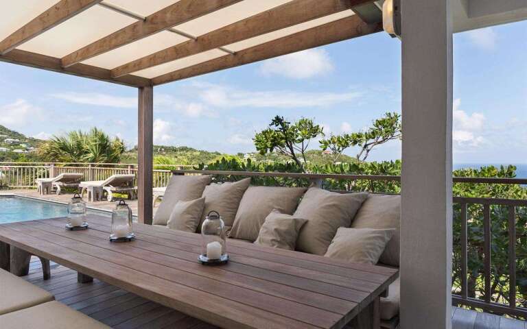 veranda at WV BIB, Vitet, St. Barthelemy