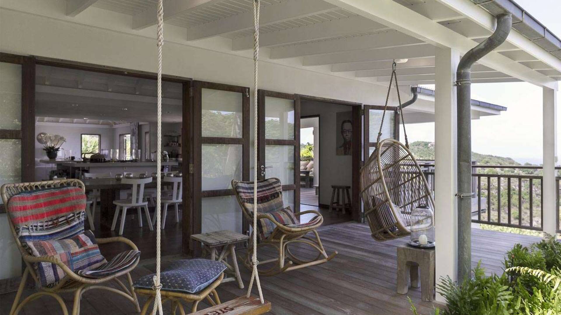 veranda at WV BIB, Vitet, St. Barthelemy