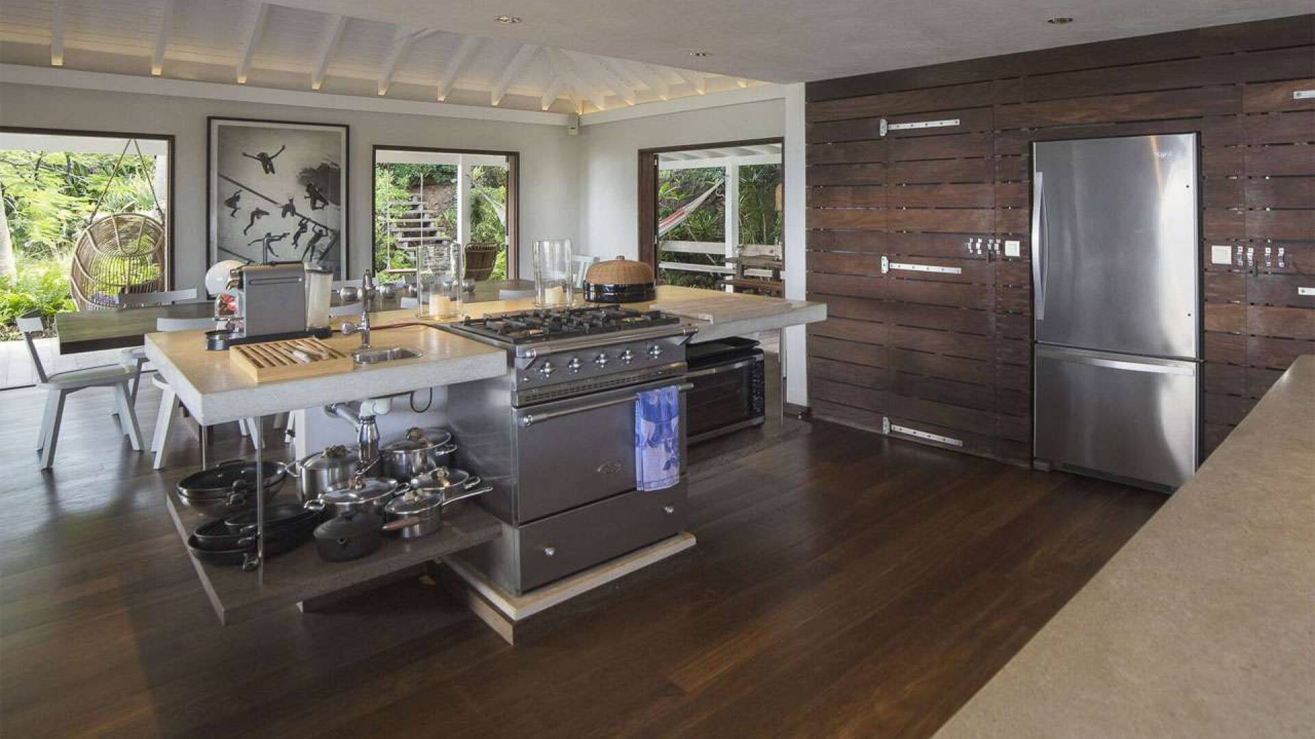 kitchen at WV BIB, Vitet, St. Barthelemy