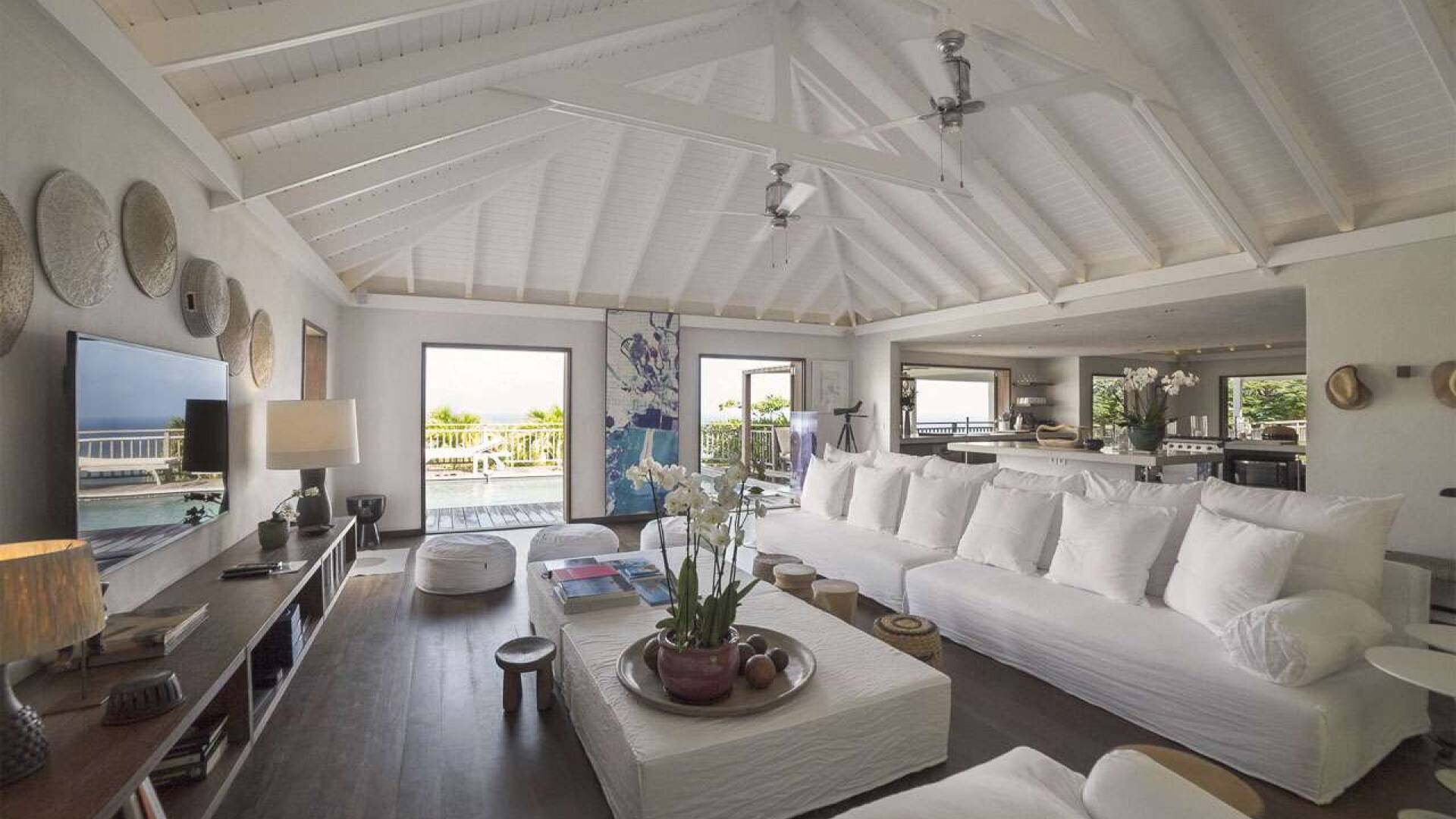 living room at WV BIB, Vitet, St. Barthelemy