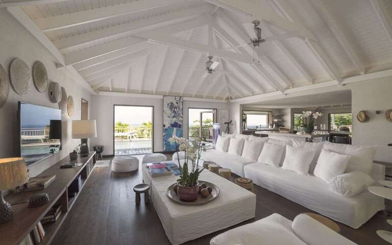 living room at WV BIB, Vitet, St. Barthelemy