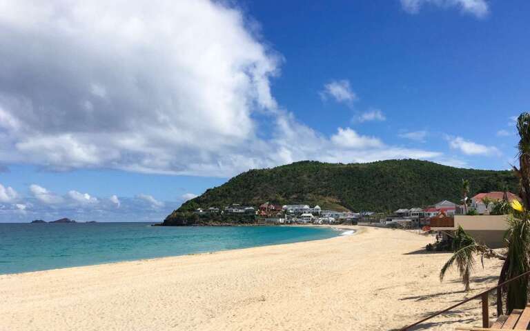 Beach at WV VMG, Flamands Beach, St. Barthelemy