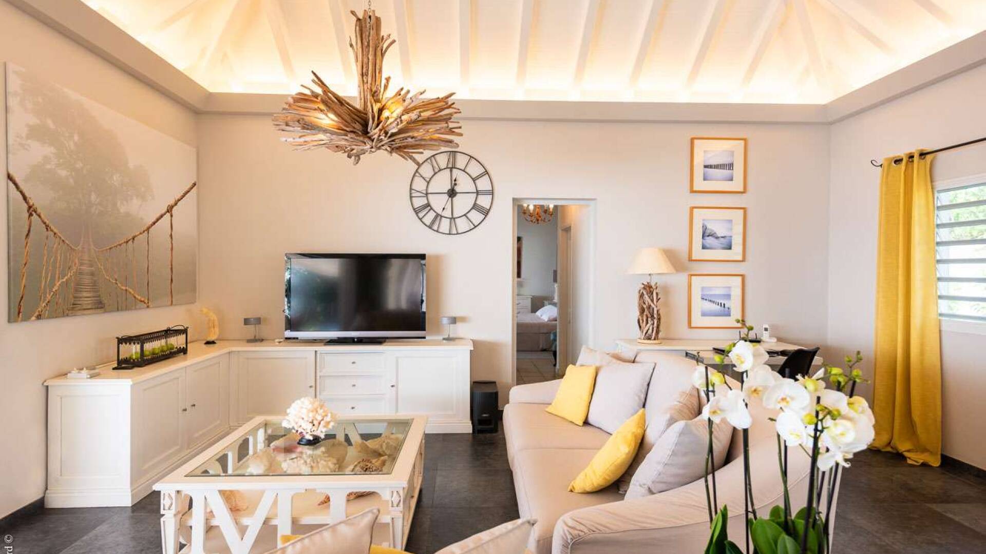 Living Room at WV MOU, Lurin, St. Barthelemy