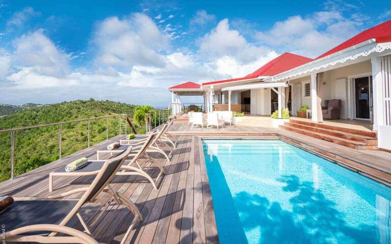 Villa Pool at WV MOU, Lurin, St. Barthelemy