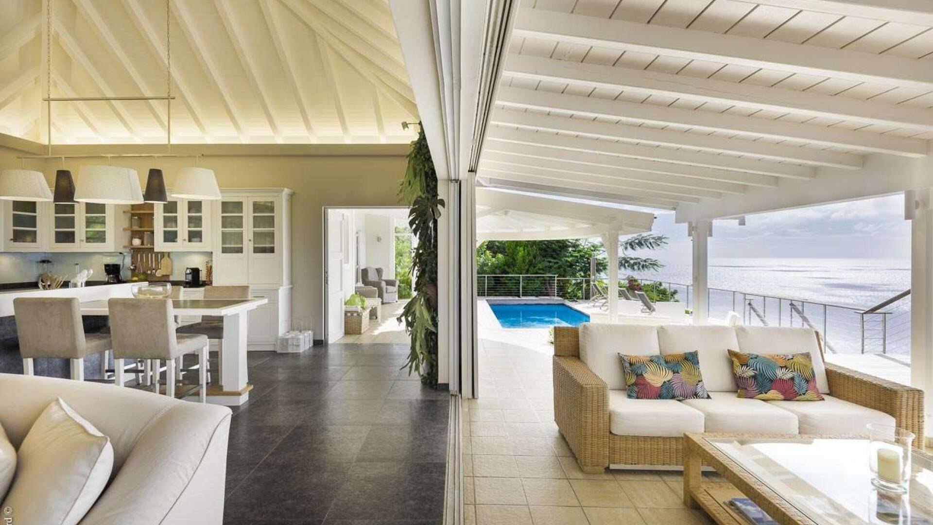Living Room at WV MOU, Lurin, St. Barthelemy