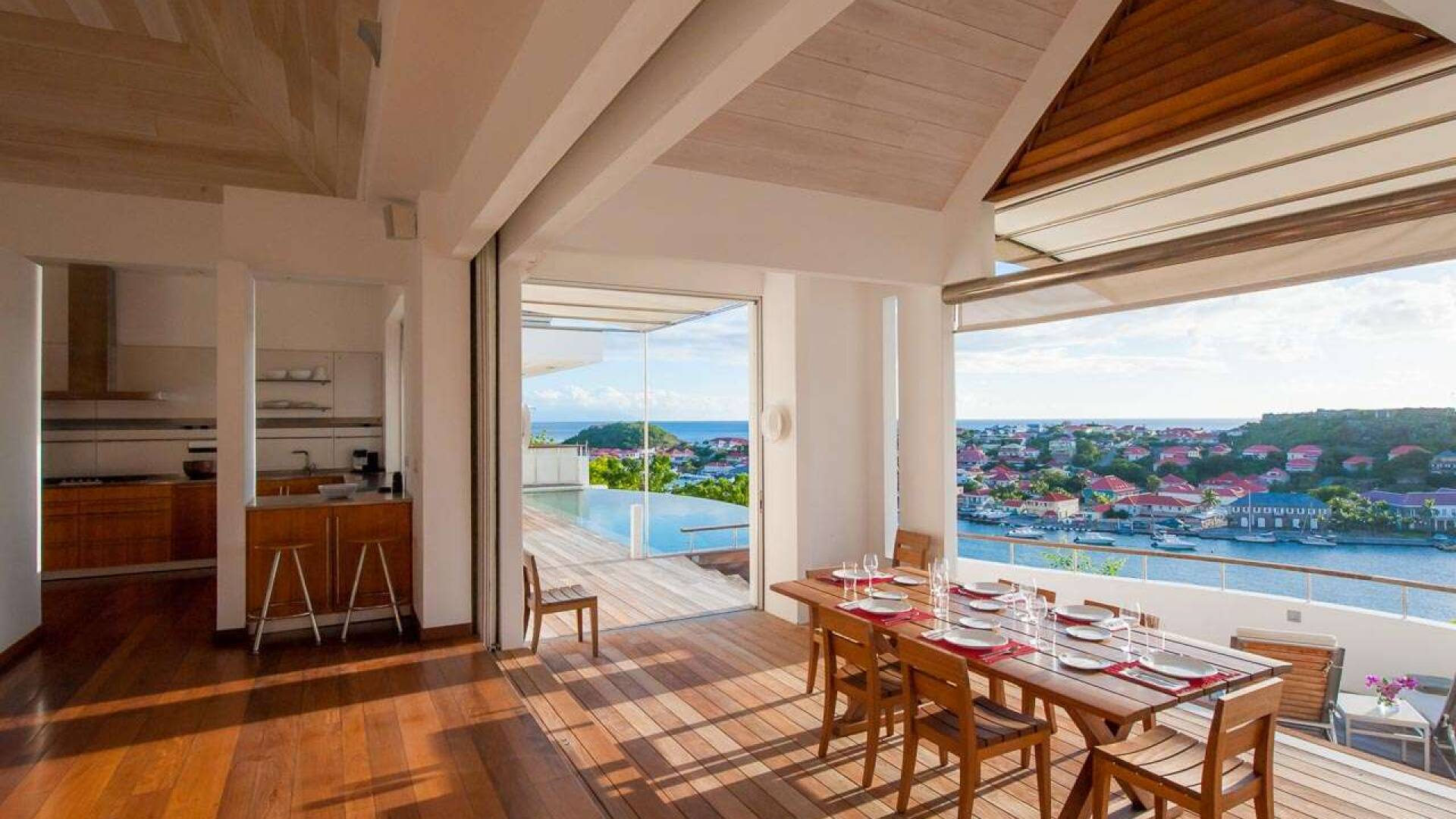 Dining Room at WV LAM, Gustavia, St. Barthelemy