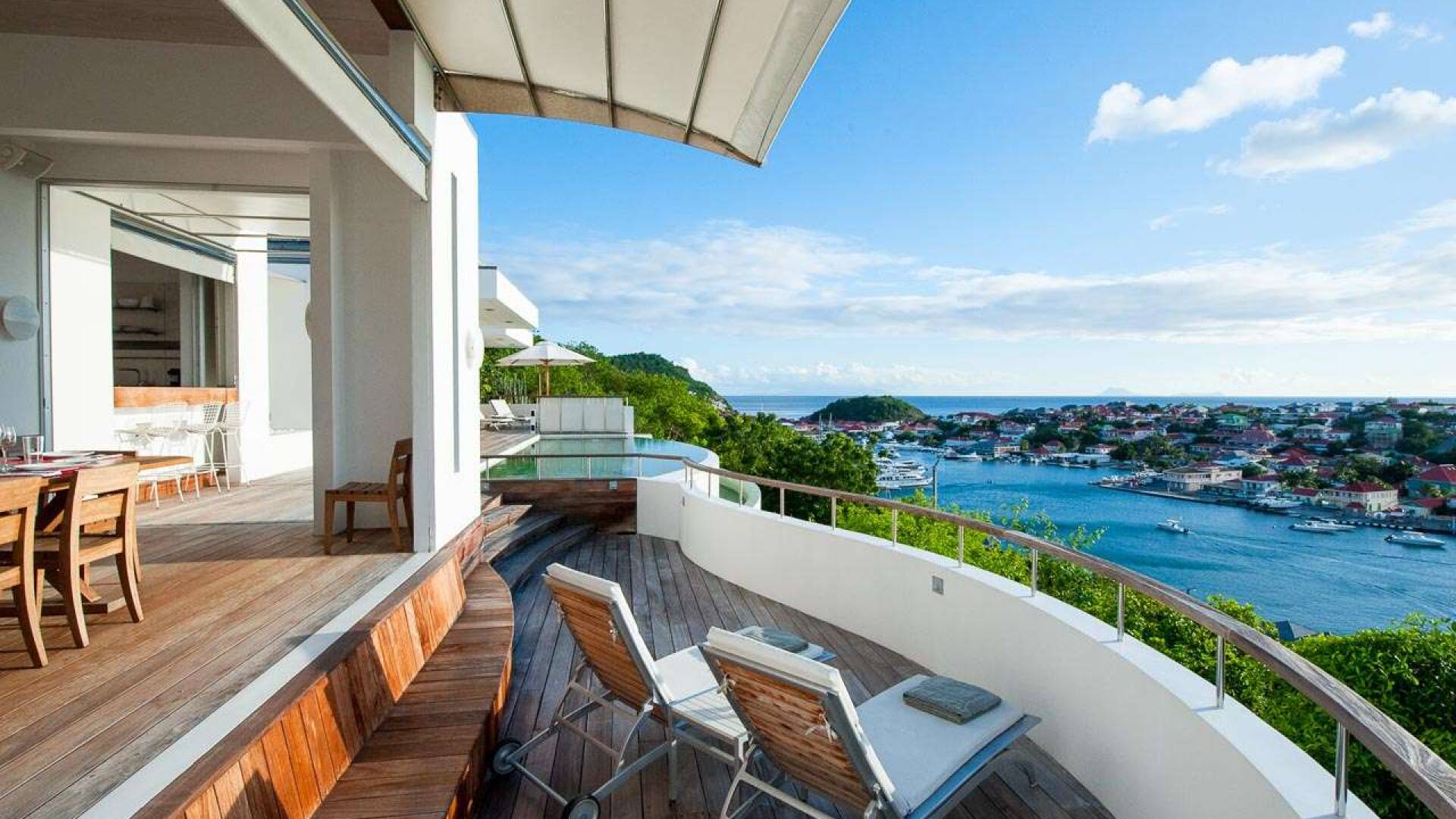 Deck at WV LAM, Gustavia, St. Barthelemy