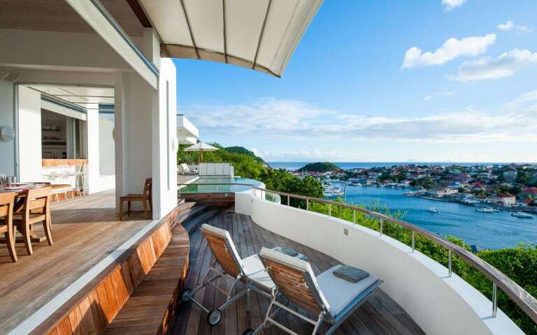 Deck at WV LAM, Gustavia, St. Barthelemy