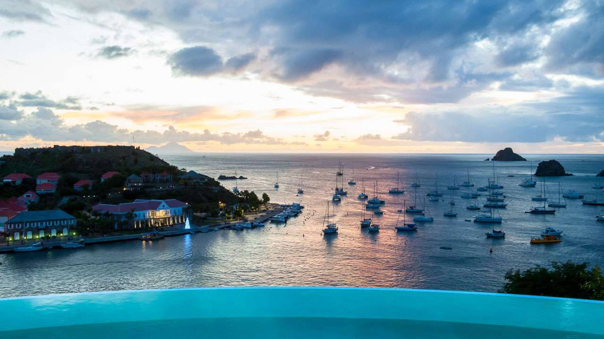 The view from WV LAM, Gustavia, St. Barthelemy