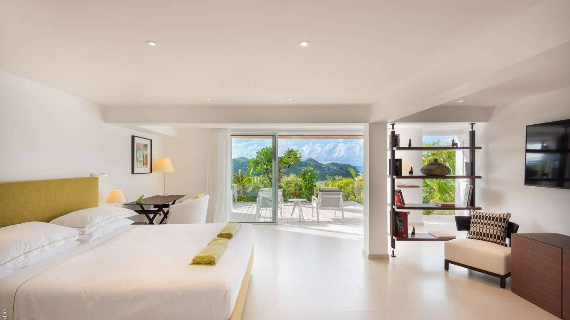 Bedroom at WV LLA, St. Jean, St. Barthelemy