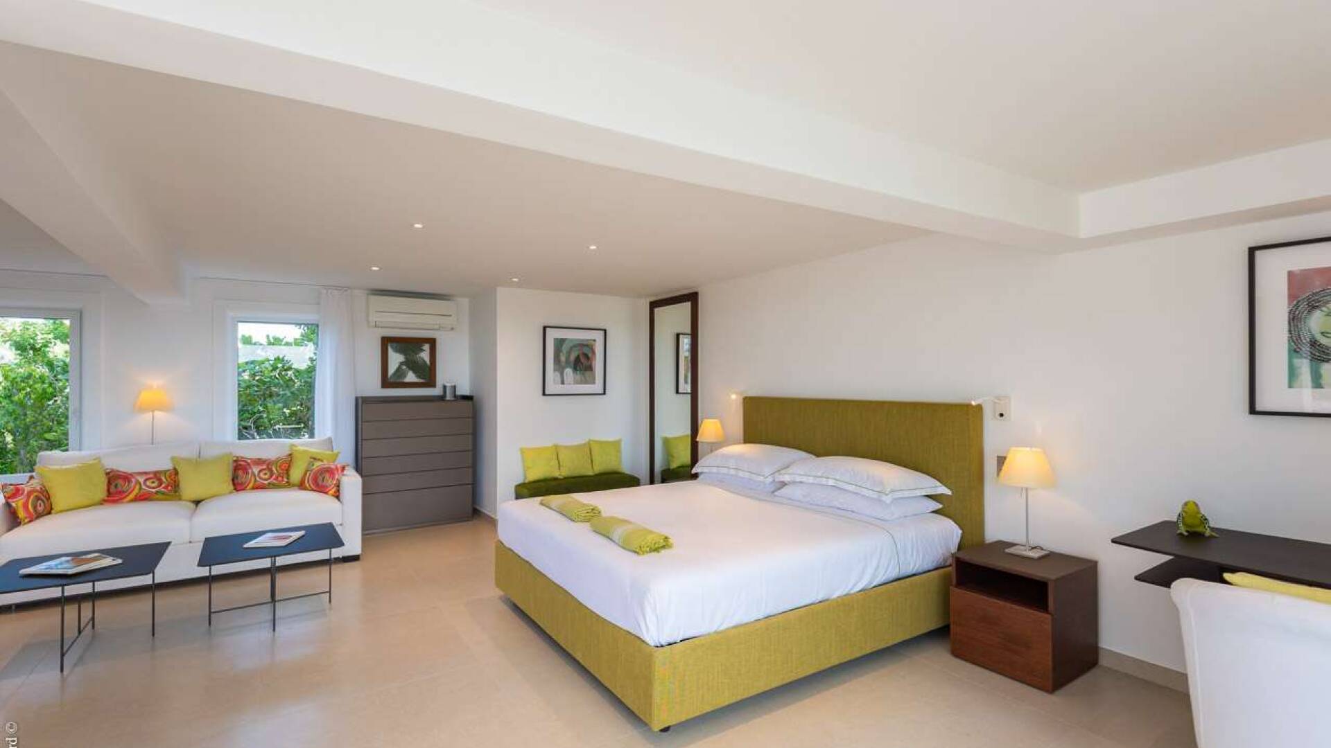 Bedroom at WV LLA, St. Jean, St. Barthelemy