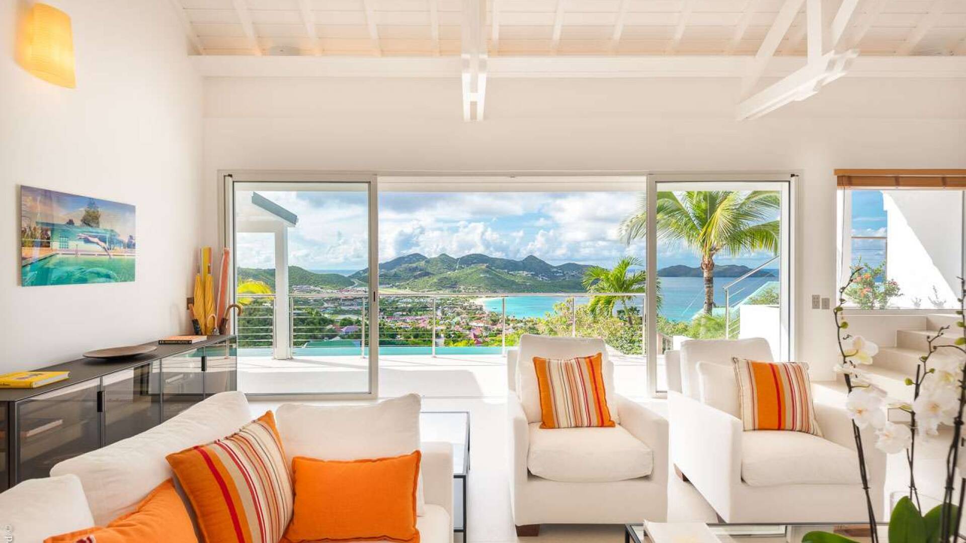 Living Room at WV LLA, St. Jean, St. Barthelemy