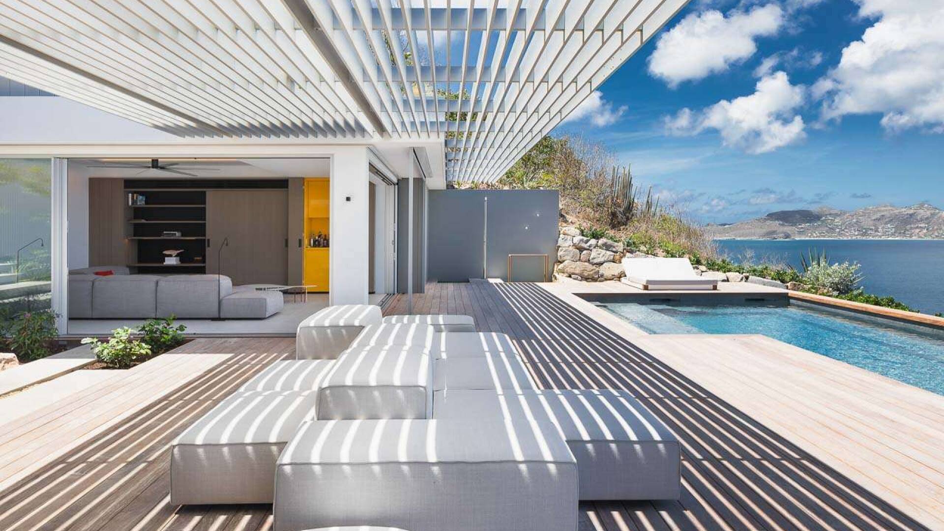 Patio at WV CEO, Pointe Milou, St. Barthelemy