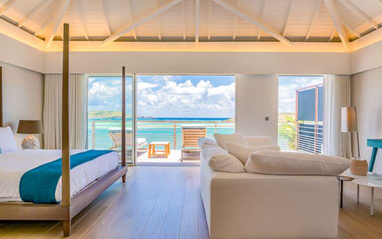 Bedroom at WV BLE, Grand Cul de Sac, St. Barthelemy