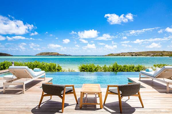 Villa Pool at WV BLE, Grand Cul de Sac, St. Barthelemy