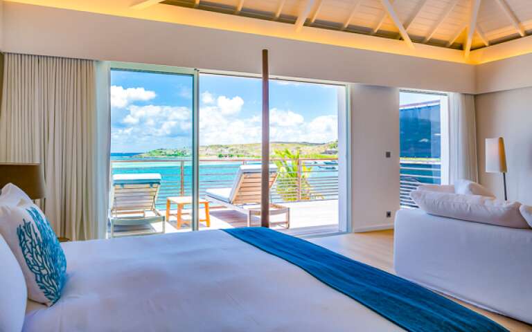 Bedroom at WV BLE, Grand Cul de Sac, St. Barthelemy