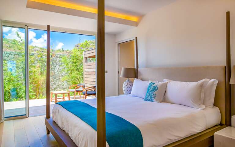 Bedroom at WV BLE, Grand Cul de Sac, St. Barthelemy