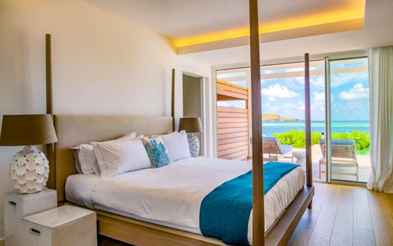 Bedroom at WV BLE, Grand Cul de Sac, St. Barthelemy