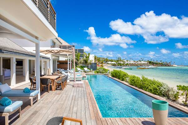 Villa Pool at WV BLE, Grand Cul de Sac, St. Barthelemy