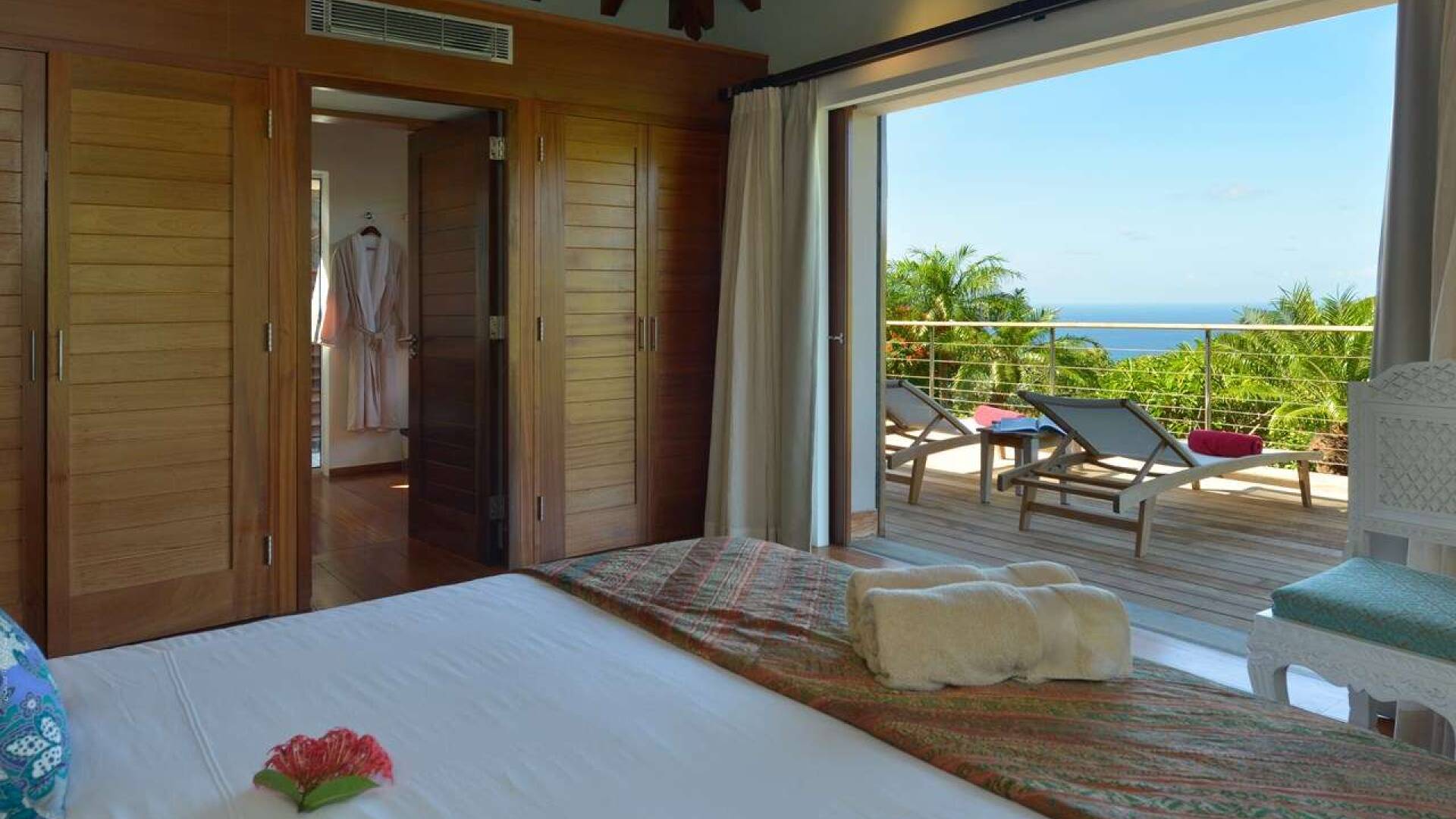 Bedroom at WV MJP, Flamands, St. Barthelemy