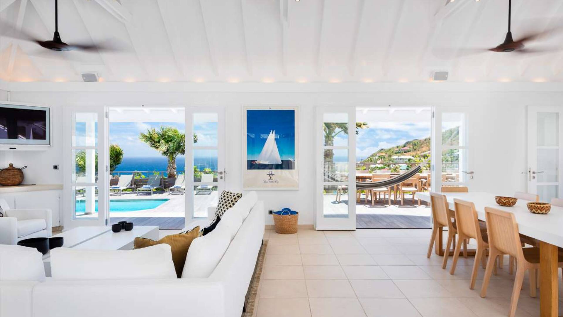 Living Room at WV VNA, Vitet, St. Barthelemy