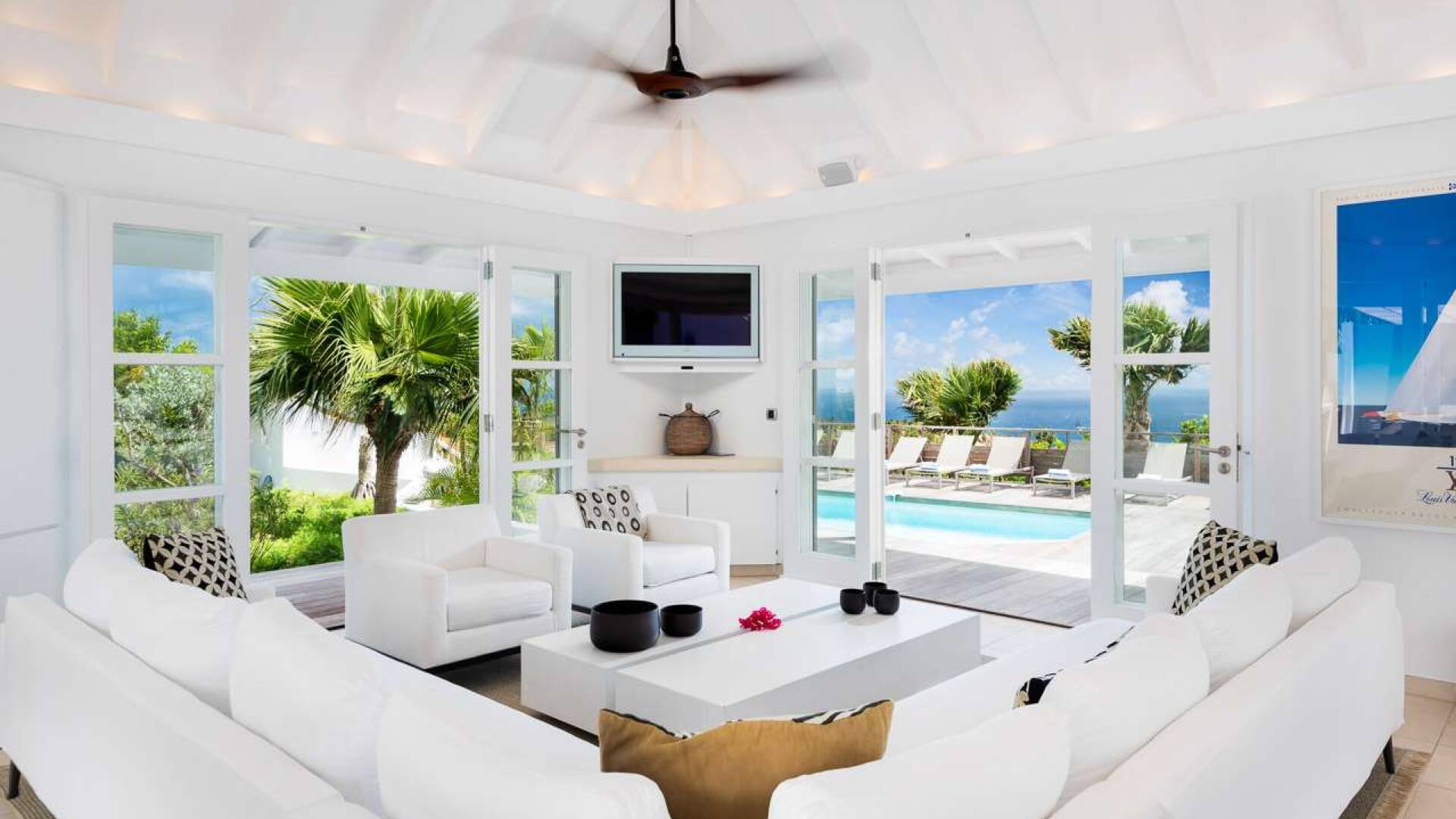 Living Room at WV VNA, Vitet, St. Barthelemy