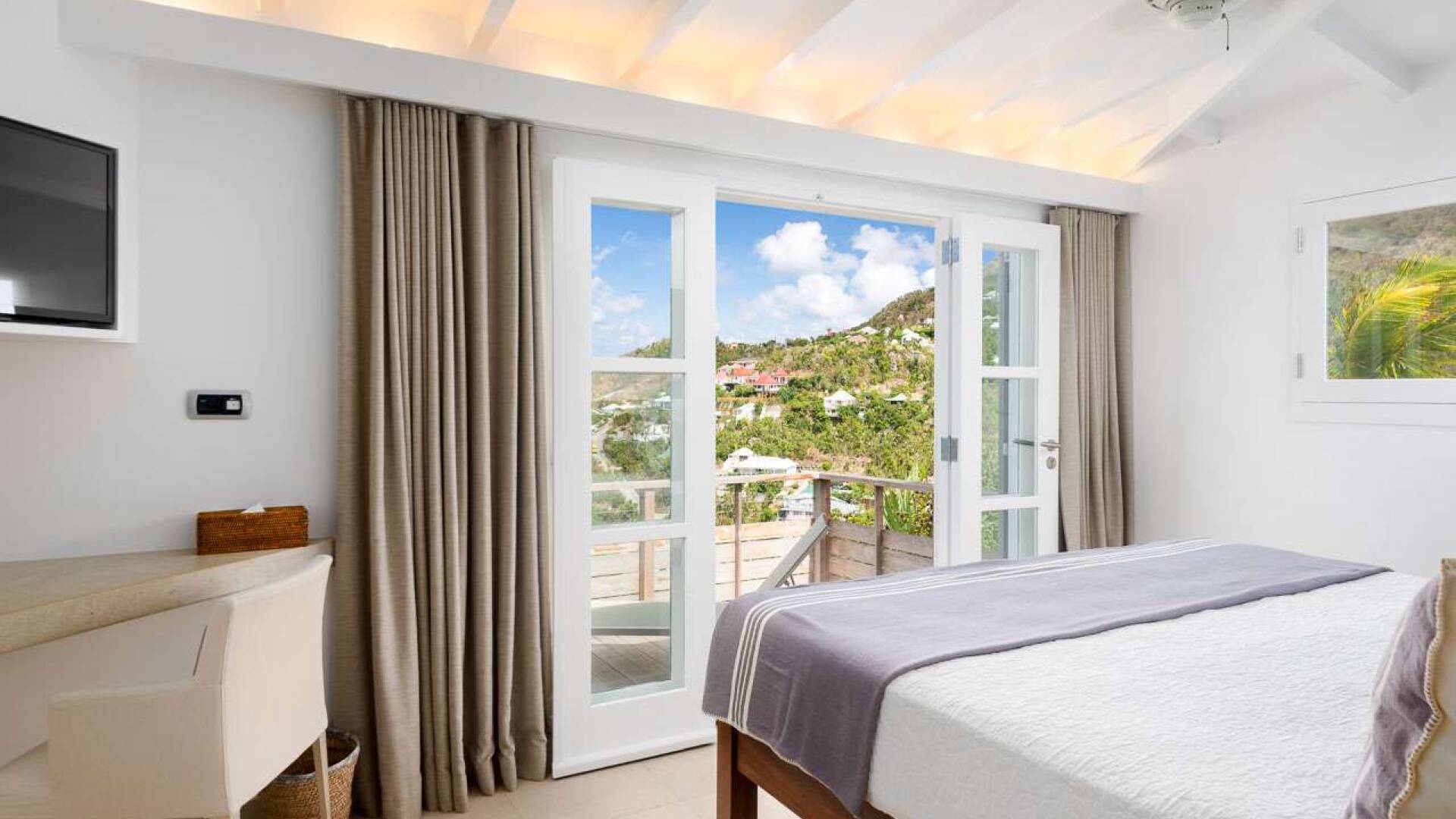 Bedroom at WV VNA, Vitet, St. Barthelemy