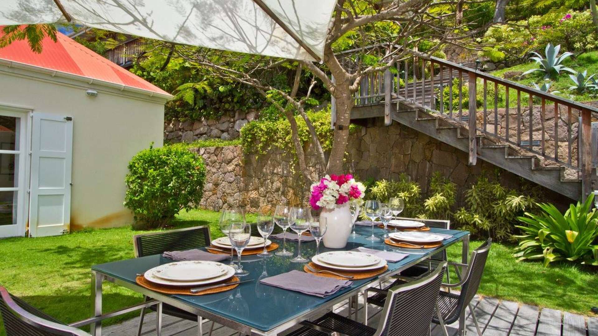 Dining Room at WV ANG, Gustavia, St. Barthelemy